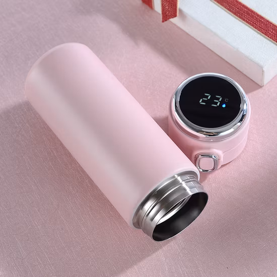 Yiwu Buying Sourcing Agent Stainless Steel Tumbler Digital Vacuum Flasks Promotional Business Gift Smart Water Bottle