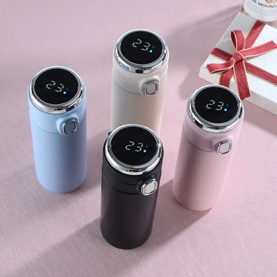 Yiwu Buying Sourcing Agent Stainless Steel Tumbler Digital Vacuum Flasks Promotional Business Gift Smart Water Bottle