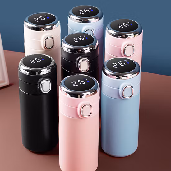 Yiwu Buying Sourcing Agent Stainless Steel Tumbler Digital Vacuum Flasks Promotional Business Gift Smart Water Bottle