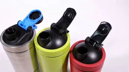 新デザイン 700ml ステンレススチール プロテイン シェーカー ボトル (KL)